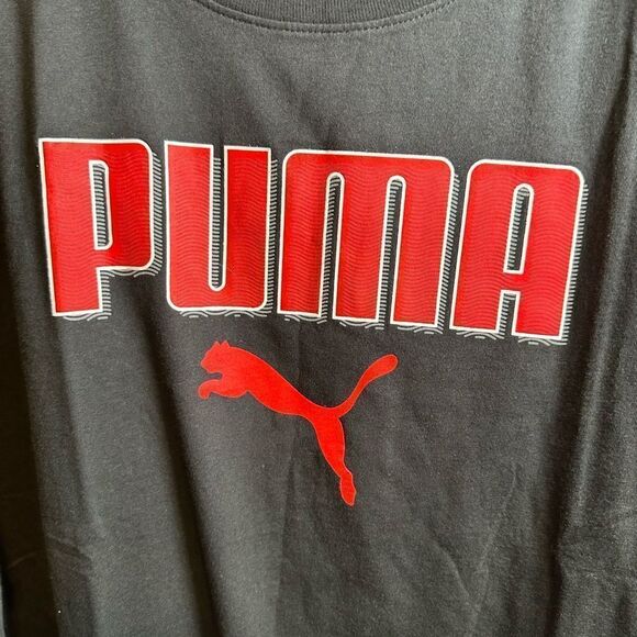 NWT PUMA Unisex Black Short Sleeve Graphic Logo Tee Shirt - Size 3XL - Picture 2 of 5
